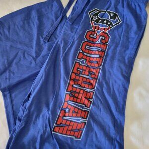 Superman TM & DC Comics XL elastic waist pants NWT. Mixed Bin Z30